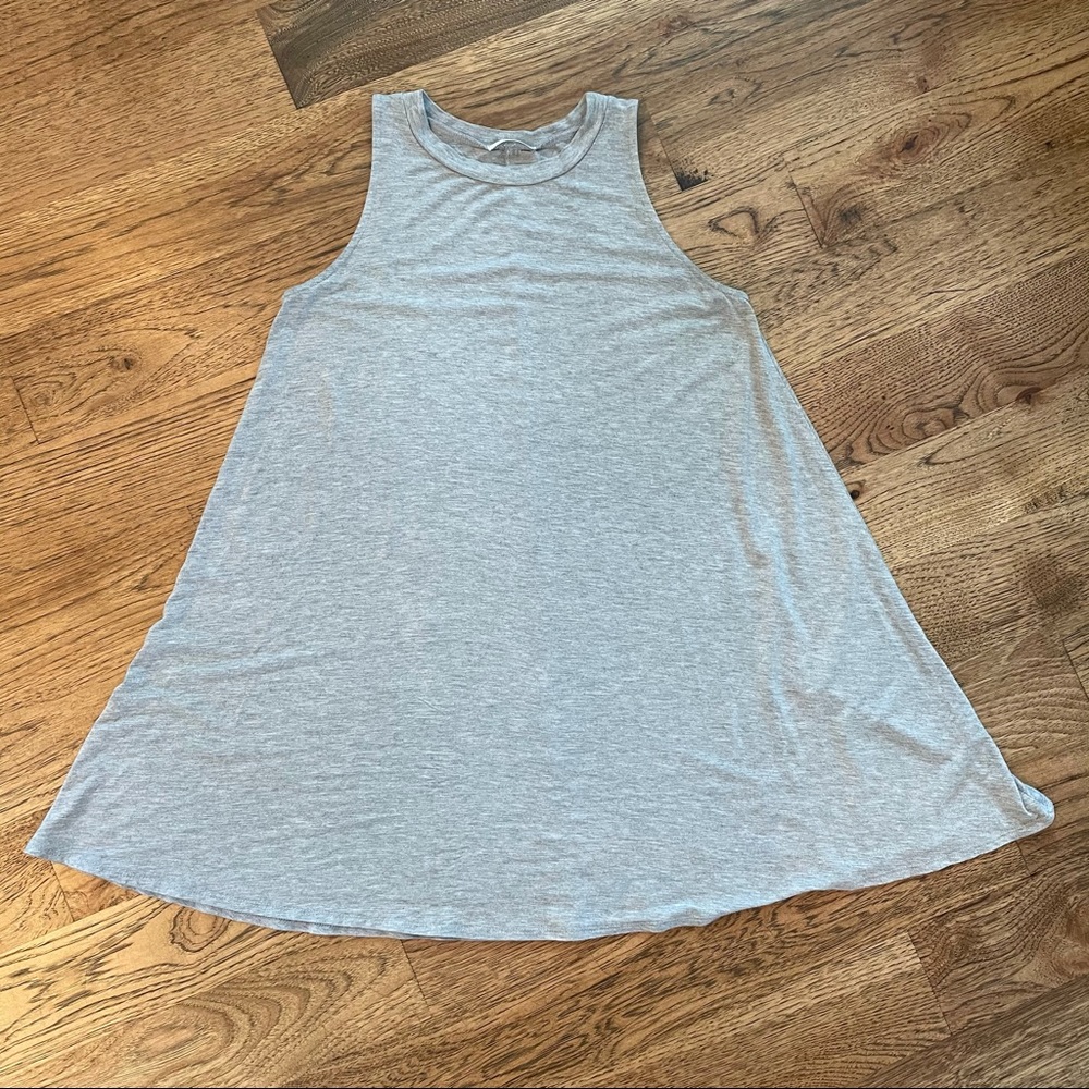 maitai Women's Grey Crewneck Loose Swing Dress Size Small